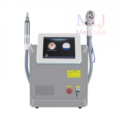 Gray portable multifunctional 2-in-1 pico laser tattoo removal and diode laser hair removal  machine 