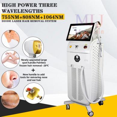 ADG Ice Titanium 755 808 1064 3 wavelength 808nm Diode Laser hair removal machine - 副本