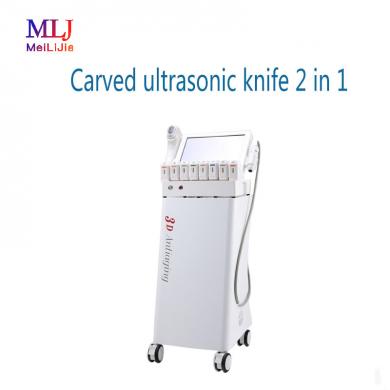 Carved ultrasonic knife 2 in 1