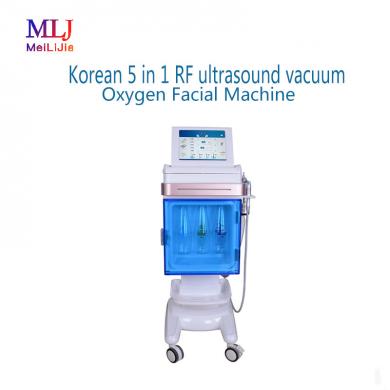 Korean 5 in 1 RF ultrasound vacuum Oxygen Facial Machine 