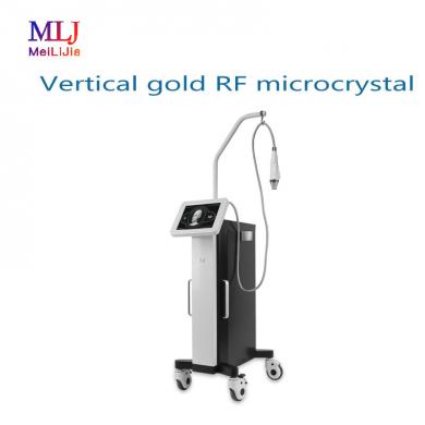 Vertical gold RF microcrystal