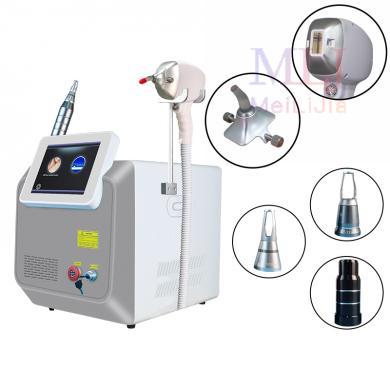 Portable multifunctional 2-in-1 pico laser tattoo removal and diode laser hair removal  machine 