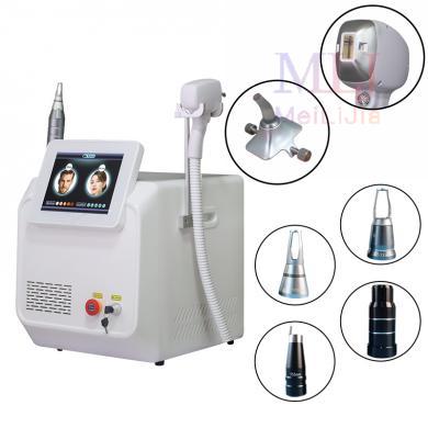 Portable multifunctional 2-in-1 pico laser tattoo removal and diode laser hair removal  machine